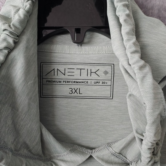 Anetik Hoodie Mens 3XL Green Lightweight Premium Performance UPF Fishing Outdoor - Picture 8 of 14